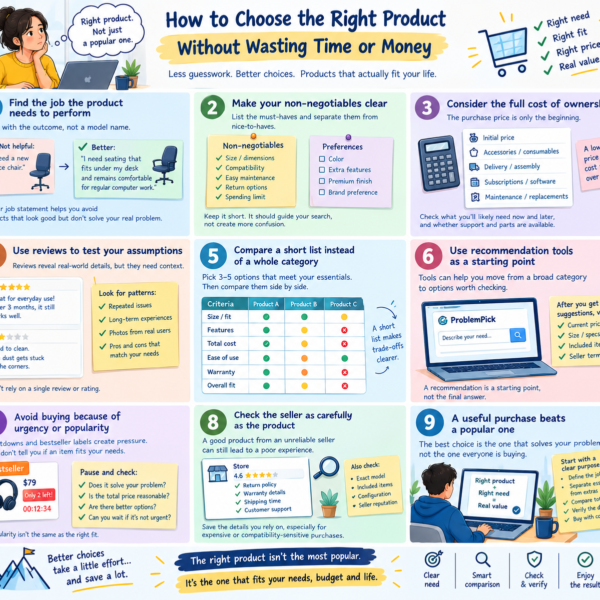 How to Choose the Right Product Without Wasting Time or Money