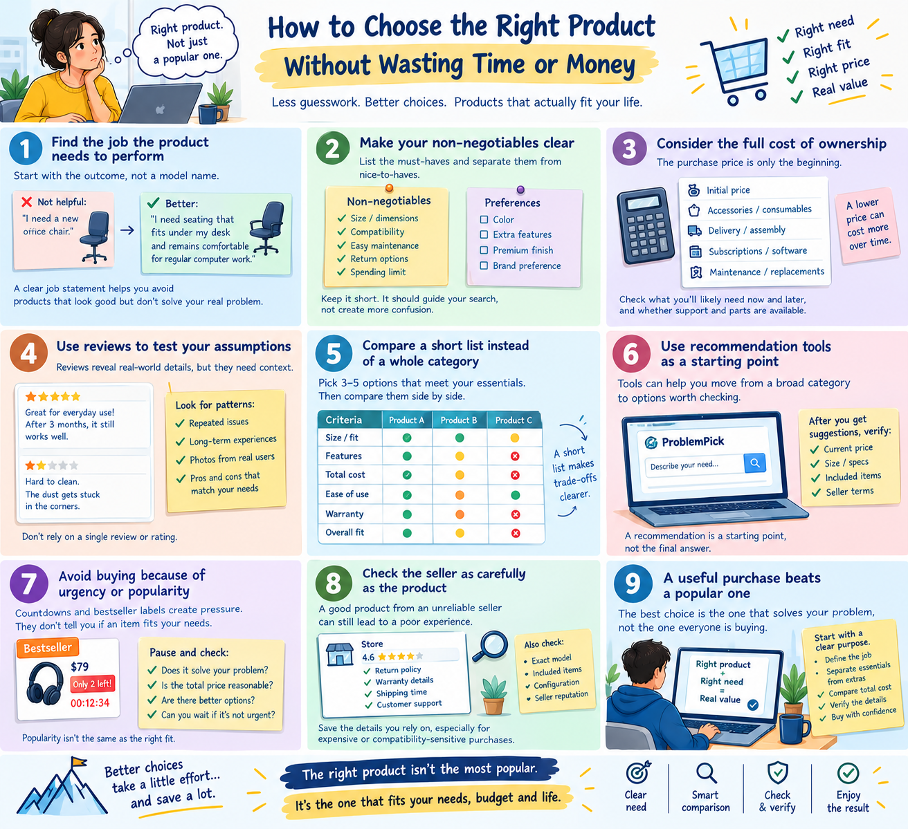 How to Choose the Right Product Without Wasting Time or Money